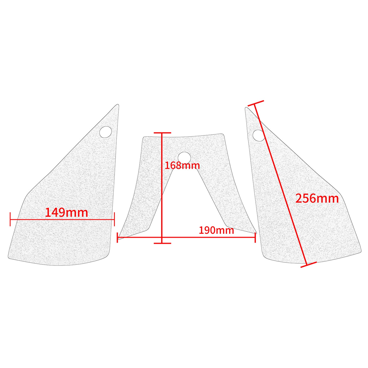 Wolfline Motorcycle Anti Slip Tank Pad Stickers Side Gas Tank Pad Knee Grip Decals Protection For Kawasaki Versys300 versys X-300 2017 2018 2019 2020 2021