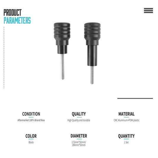 Wolfline Motorcycle Frame Sliders Crash Protector Falling Protection For Kawasaki Ninja ZX-25R ZX 25R 2020 2021 ZX25R Accessories Black