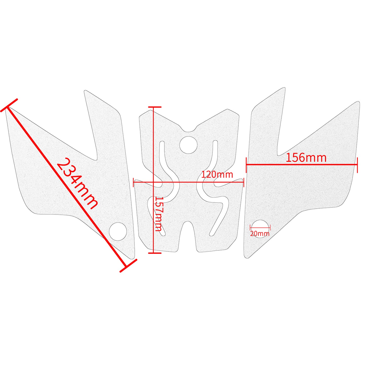 Wolfline Motorcycle Accessories Anti Slip Tank Pad Stickers Side Gas Tank Pad Knee Grip Decals Protection For BENELLI BN600 TNT600 BN TNT 600 2013 2014 2015 2016 2017 2018