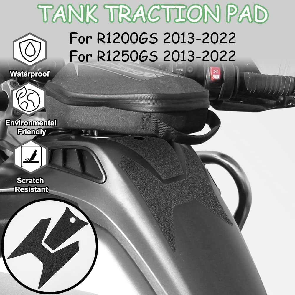 Wolfline Motorcycle Anti Slip Tank Pad Stickers Side Gas Tank Pad Knee Grip Decals Protection For BMW R1200GS R1250GS R1200 R1250 GS R 1200 1250 GS 2013 2014 2015 2016 2017 2018 2019 2020 2021 2022