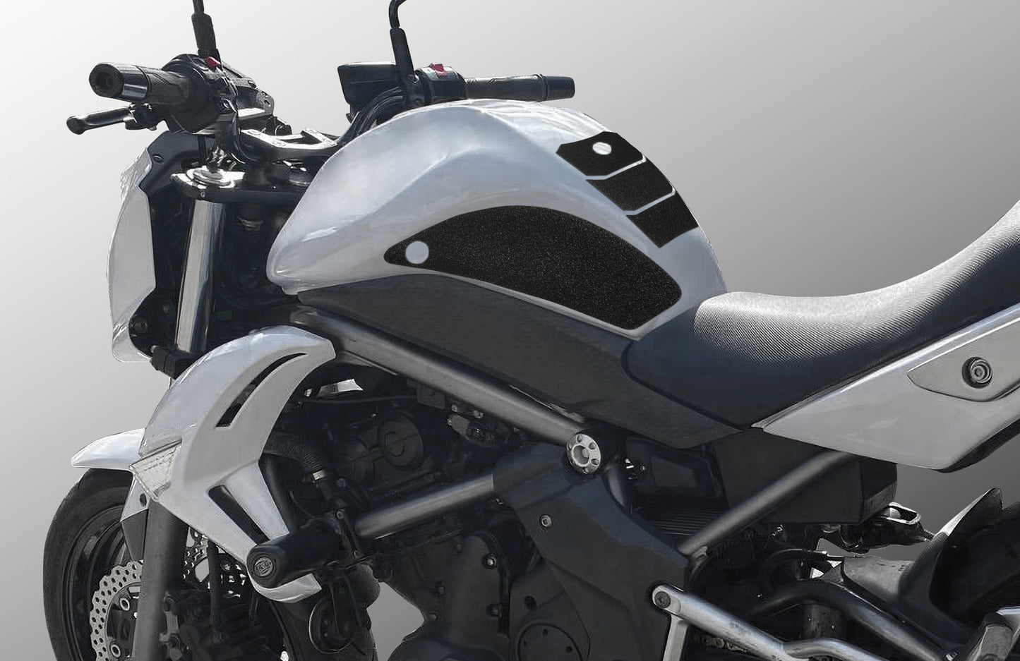 Wolfline Motorcycle Anti Slip Tank Pad Stickers Side Gas Tank Pad Knee Grip Decals Protection For Kawasaki ER6N ER 6N 2006 2007 2008 2009 2010 2011 2012 2013 2014 2015 2016