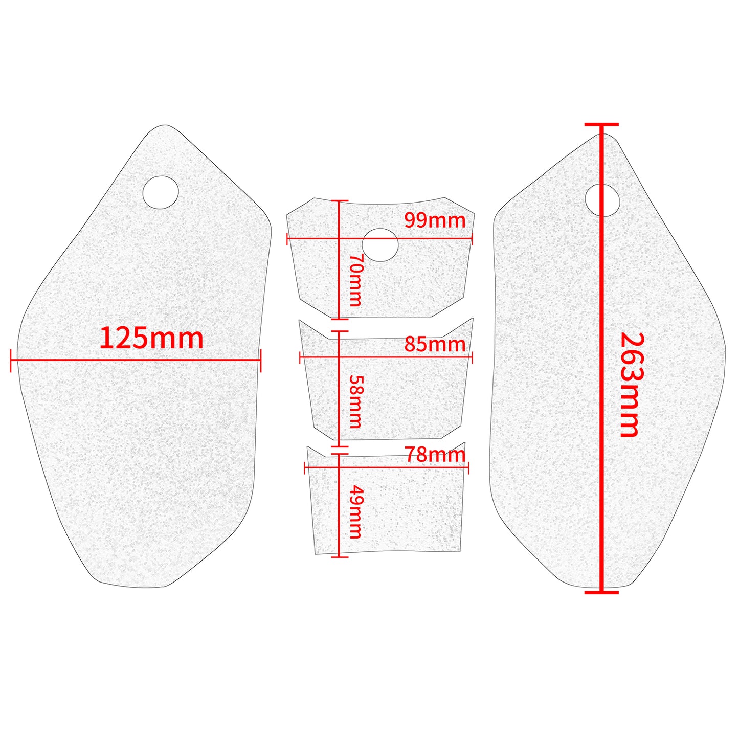 Wolfline Motorcycle Anti Slip Tank Pad Stickers Side Gas Tank Pad Knee Grip Decals Protection For Honda CBR600RR CBR 600 RR 2007 2008 2009 2010 2011 2012