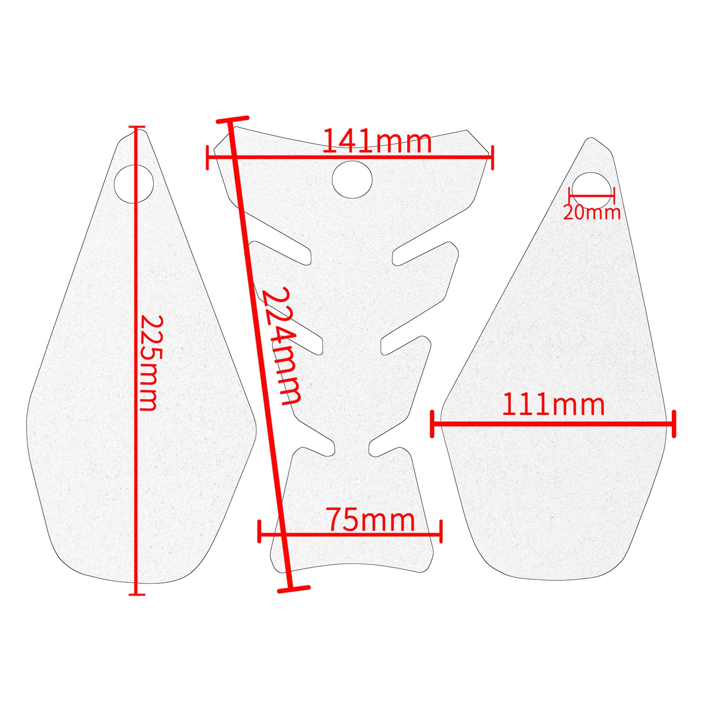 Wolfline Motorcycle Accessories Anti Slip Tank Pad Stickers Side Gas Tank Pad Knee Grip Decals Protection For Kawasaki Ninja ZX25R Ninja25R ZX 25R 2019 2020 2021 2022