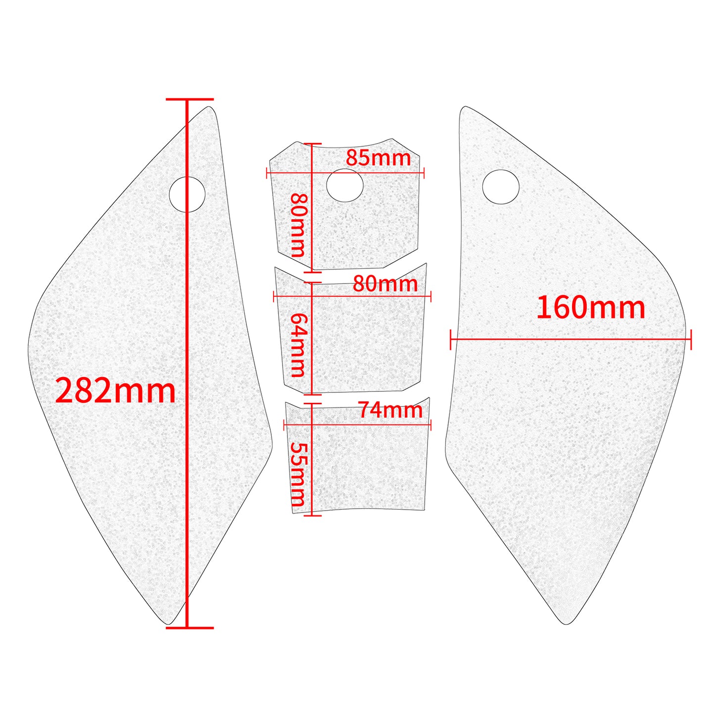 Wolfline Motorcycle Anti Slip Tank Pad Stickers Side Gas Tank Pad Knee Grip Decals Protection For BMW R1200R R 1200 R 2015 2016 2017 2018 2019 2020 2021 2022