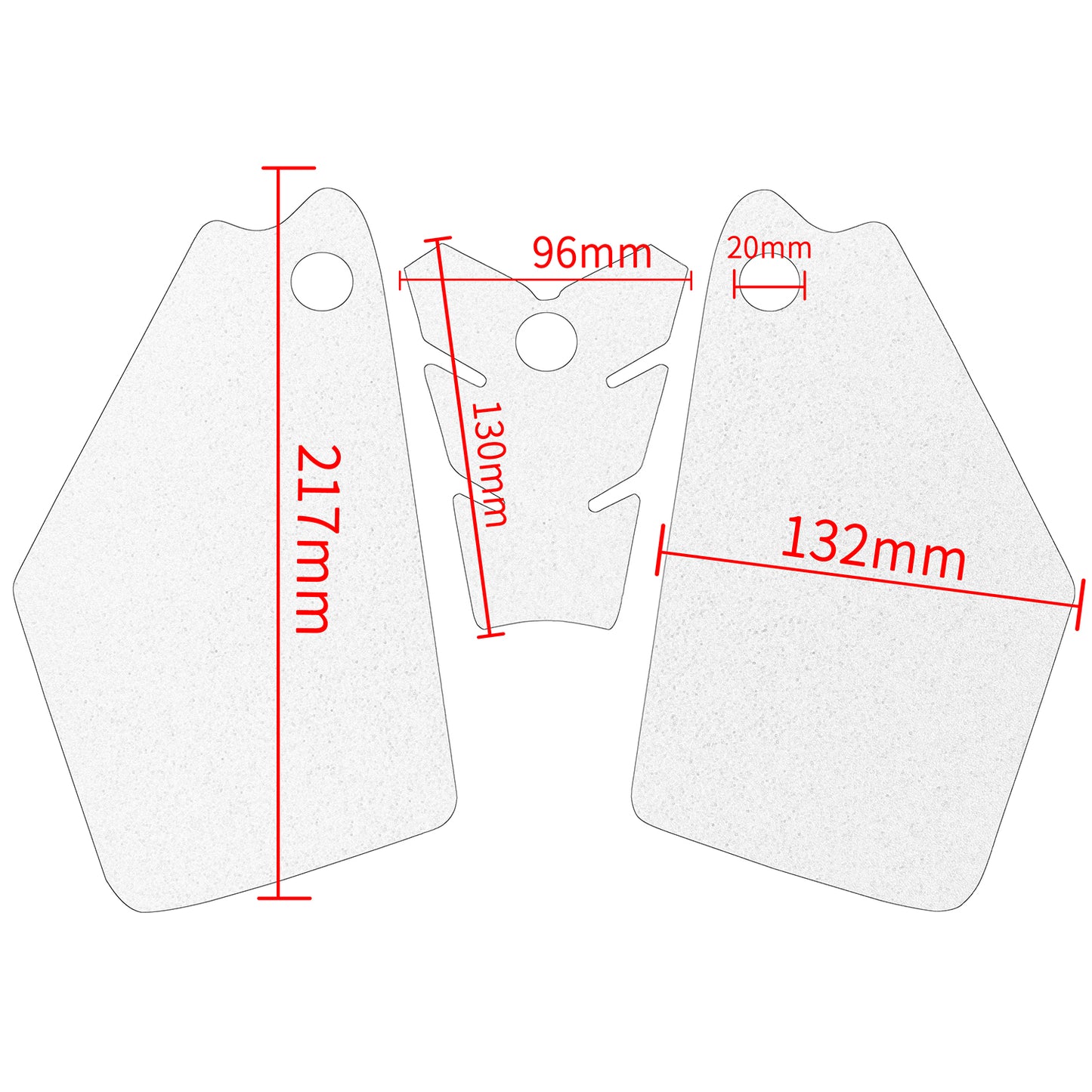 Wolfline Motorcycle Accessories Anti Slip Tank Pad Stickers Side Gas Tank Pad Knee Grip Decals Protection For Yamaha Tracer 9 /Tracer 9 GT 2021 2022 Tracer9