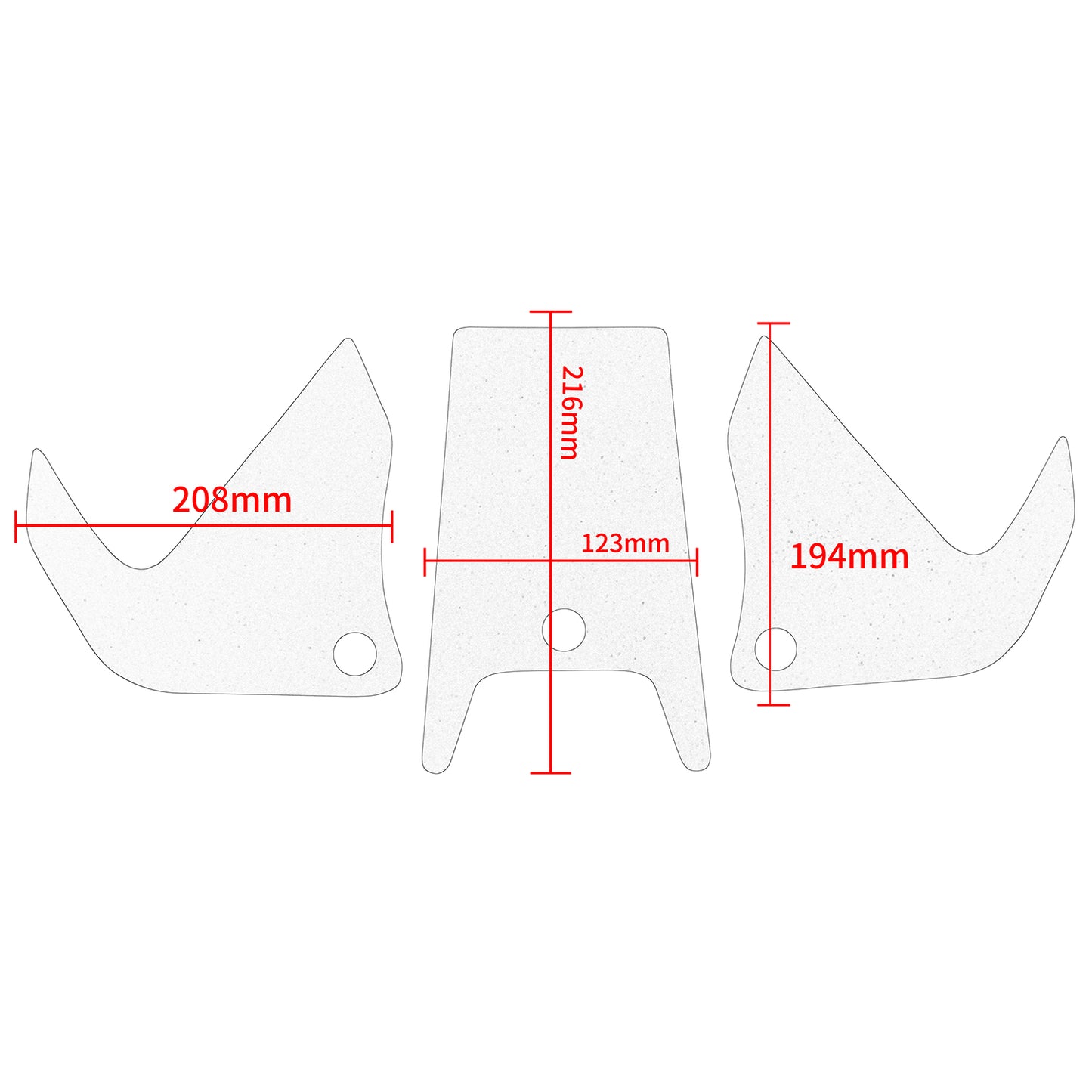 Wolfline Motorcycle Anti Slip Tank Pad Stickers Side Gas Tank Pad Knee Grip Decals Protection For KTM 1050 1190 1290 Adv