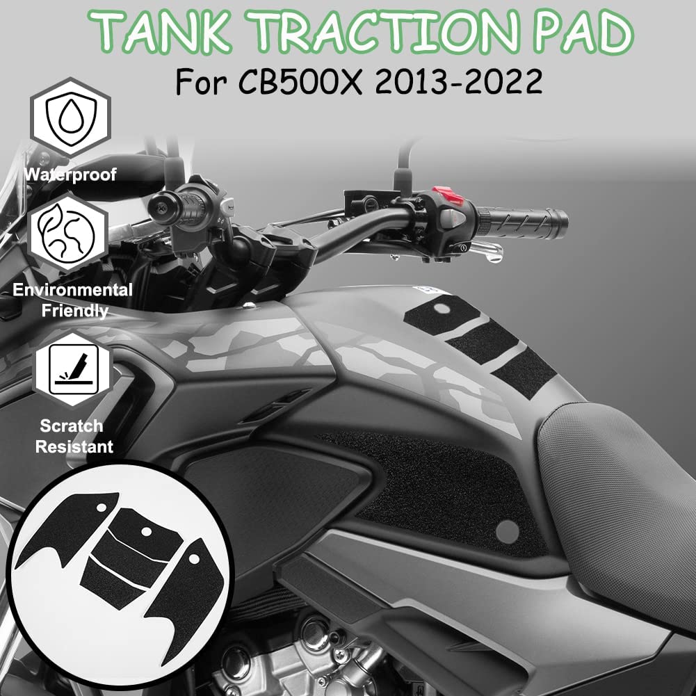 Wolfline Motorcycle Anti Slip Tank Pad Stickers Side Gas Tank Pad Knee Grip Decals Protection For Honda CB500X CB 500 X 2013 2014 2015 2016 2017 2018 2019 2020 2021 2022