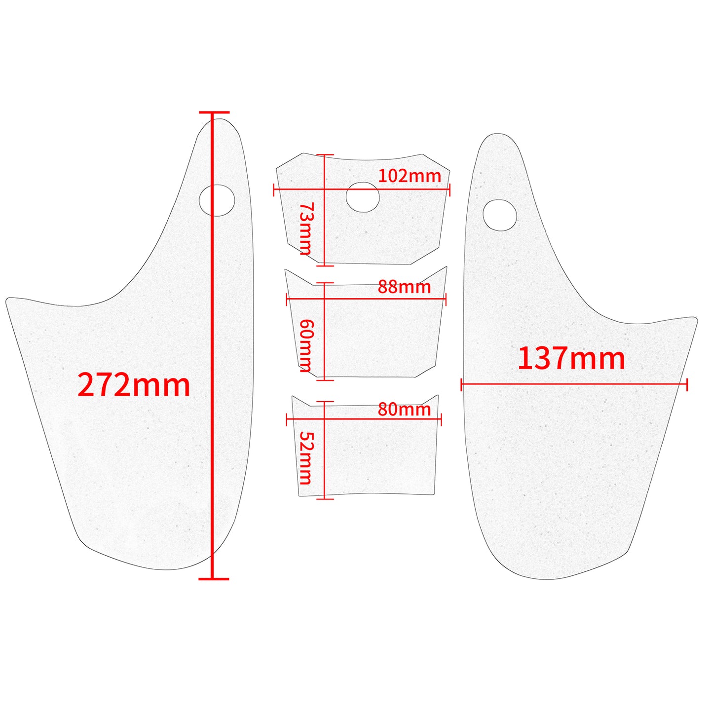 Wolfline Motorcycle Anti Slip Tank Pad Stickers Side Gas Tank Pad Knee Grip Decals Protection For Honda CBR1000RR CBR 1000 RR 2013 2014 2015