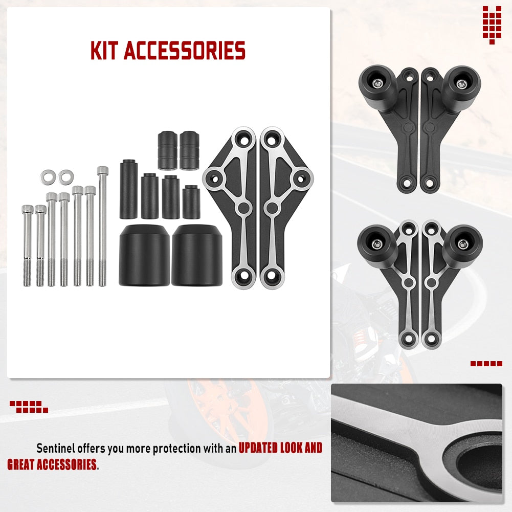 Motorcycle Stainless Steel Frame Slider Crash Pad Fairing Guard Protector For Ducati X Diavel 1260 S 2020 2019 2018 2017 2016