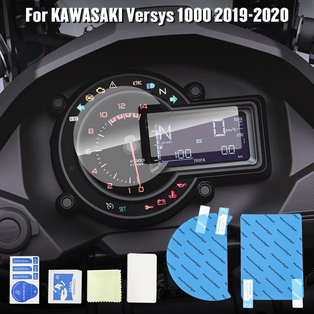 Wolfline Versys 1000 Accessories Motorcycle Speedo Cluster Scratch Screen Protection Film Protector for Kawasaki Versys1000 SE 2019 2020
