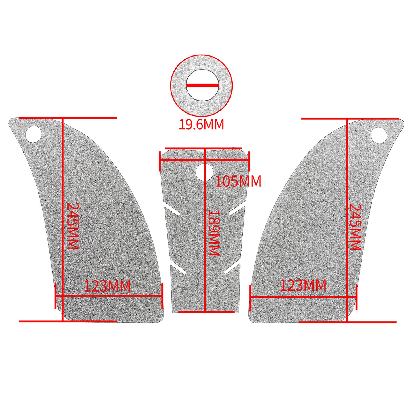 Wolfline Motorcycle Fuel Tank Protection Stickers Moto Anti Slip Rubber Fuel Gas Tank Pad Side Knee Decals For Kawasaki Z1000SX ABS ( 2011-2016 ) Ninja 1000SX ( 2020-2022) Z1000SX ( 2011-2022 2012 2013 2014 2015 2016 2017 2018 2019 2020 2021 )