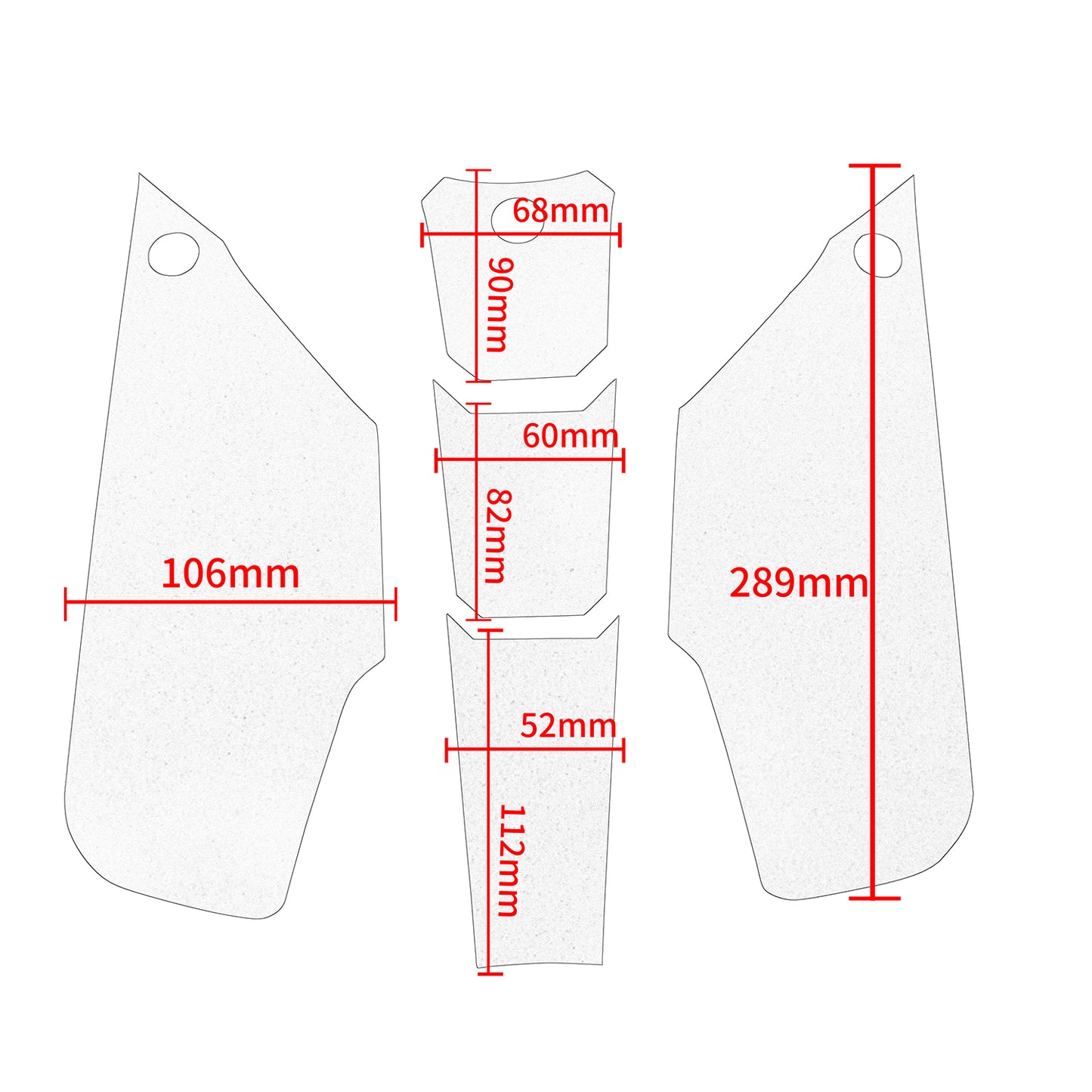 Wolfline Motorcycle Anti Slip Tank Pad Stickers Side Gas Tank Pad Knee Grip Decals Protection For COLOVE 321RR 321 RR 2021 2022