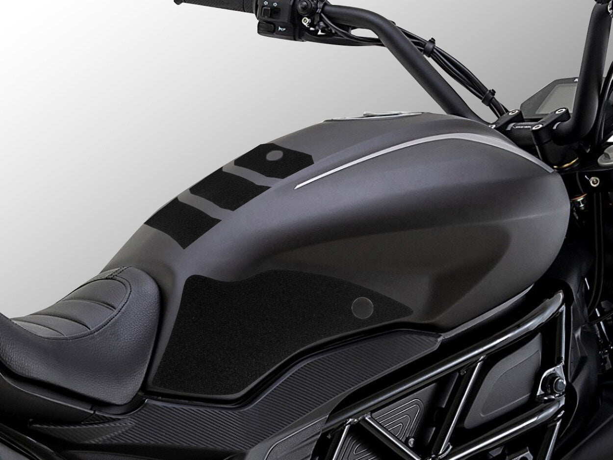 Wolfline Motorcycle Anti Slip Tank Pad Stickers Side Gas Tank Pad Knee Grip Decals Protection For Benelli 502 CRUISE 2018 2019 2020 2021 2022
