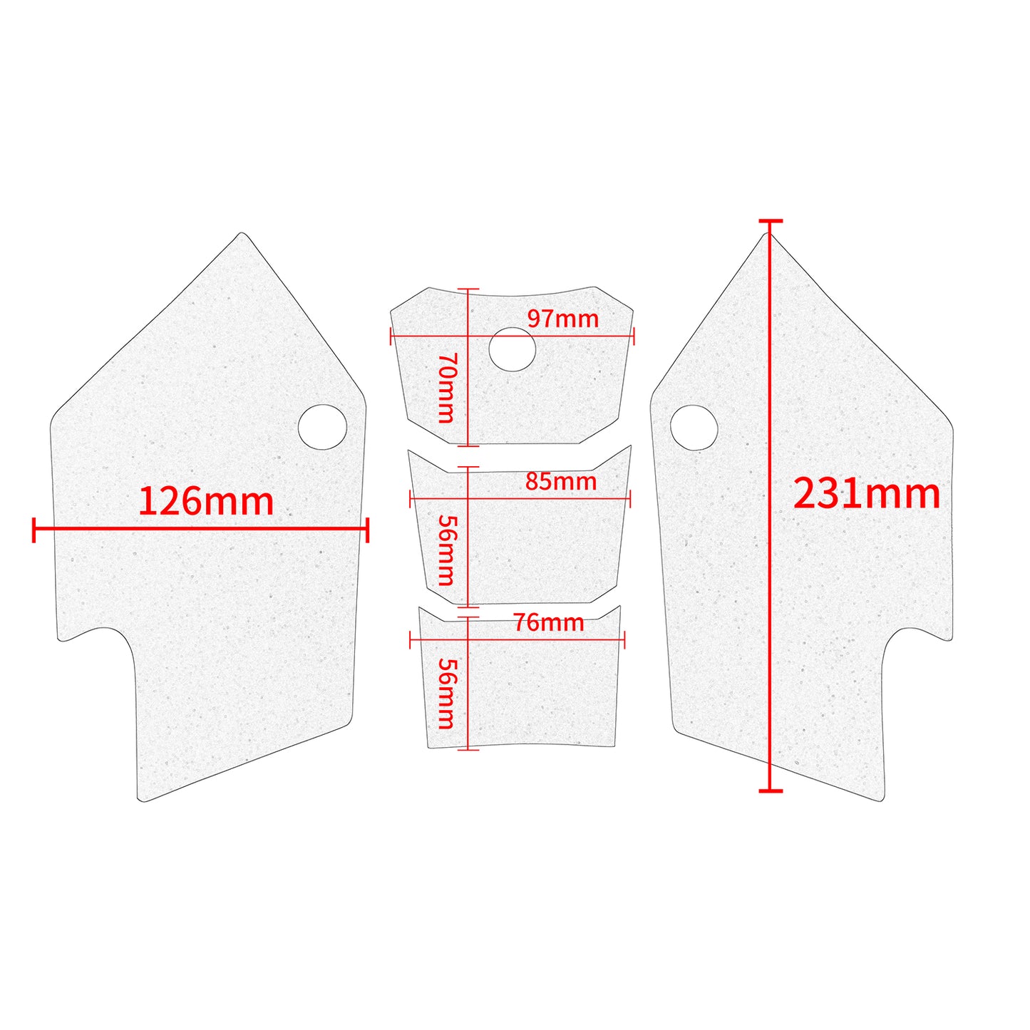 Wolfline Motorcycle Anti Slip Tank Pad Stickers Side Gas Tank Pad Knee Grip Decals Protection For KTM Duke 125 200 390 Duke125 Duke200 Duke390 2011 2012 2013 2014 2015 2016