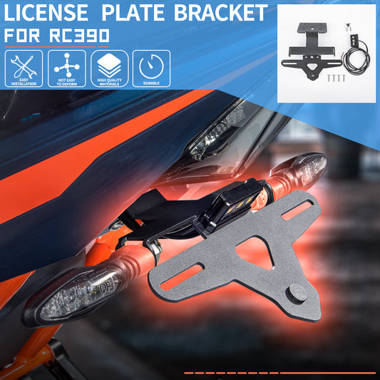 Wolfline RC390 Rear License Plate Holder Bracket For KTM RC 390 2022 2023 Motorcycle Tail Tidy Eliminator Accessories