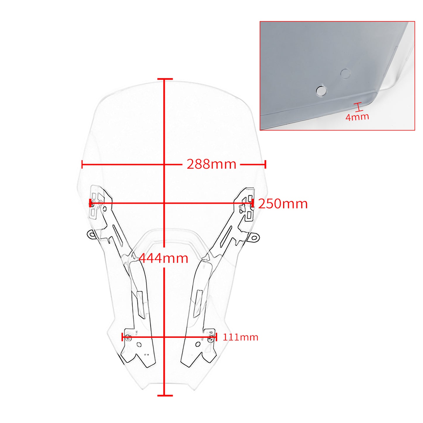 Motorcycle Accessories Windshield Windscreen For Honda CRF1100L Africa Twin Adventure Sports 2020 2021 CRF 1100L Wind Deflector