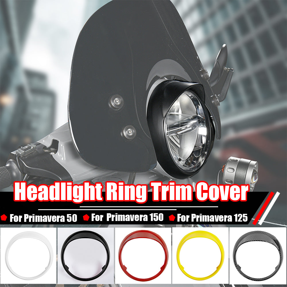 Motorcycle Accessories Headlight Ring Trim Cover Protector Shell For Vespa Primavera 50 125 150 2014-2023 Headlamp Decorative