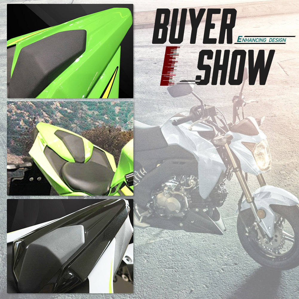 Motorcycle Accessories Rear Passenger Pillion Solo Seat Cover Cowl Fairing For Kawasaki Ninja 125 Z125 2018 2019 2020 2021