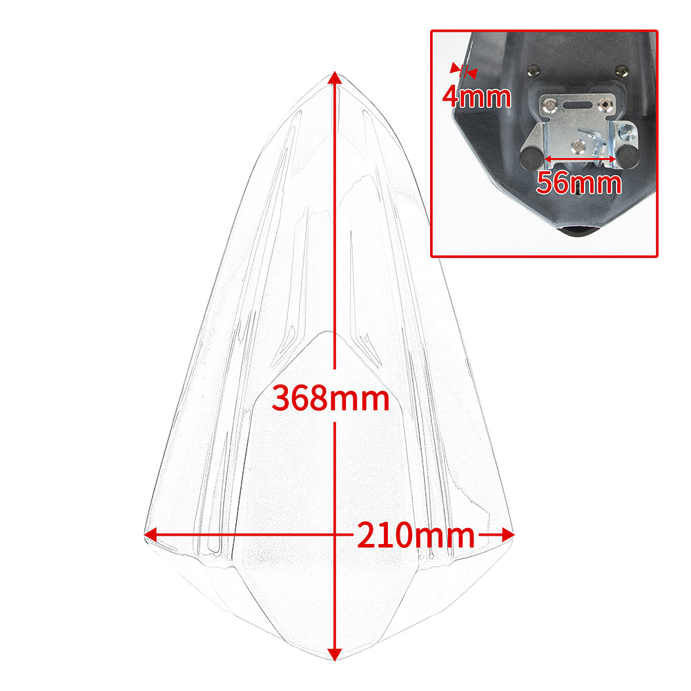 Motorcycle Accessories Rear Passenger Pillion Solo Seat Cover Cowl Fairing For Kawasaki Ninja 125 Z125 2018 2019 2020 2021