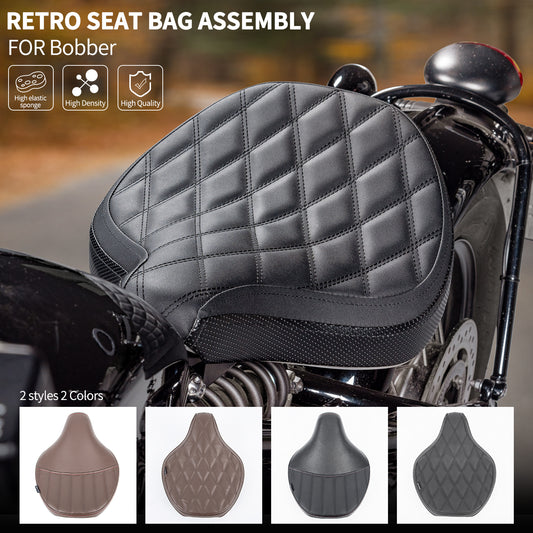 Wolfline Front Driver Solo Seat Cover For Triumph Bobber 2017 2018 2019 2020 2021 2022 2023 Thicken Cushion Vintage Motorcycle Pillion Seat