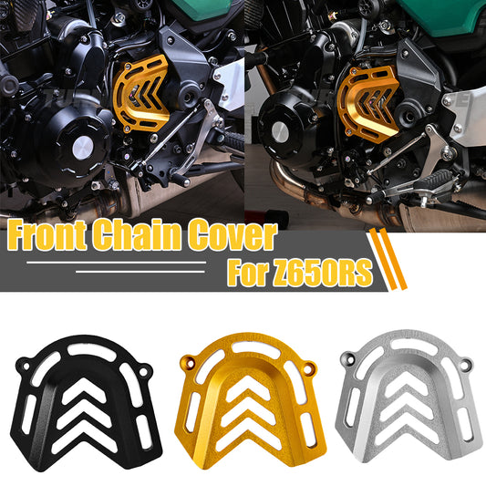 Wolfline Motorcycle Front Sprocket Chain Cover Guard Protector For Kawasaki  Z650RS 2022 2023 Aluminum Accessories