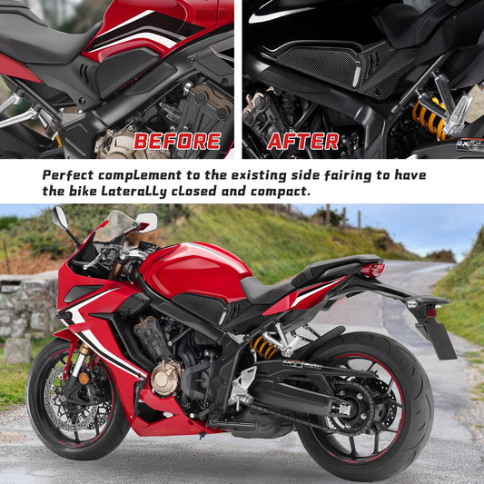 Wolfline CB650R CBR650R Side Panel Frame Guard Protector Cover for Honda CB CBR 650R 2019-2023 Motorcycle Fairing Cowl Plate Accessories