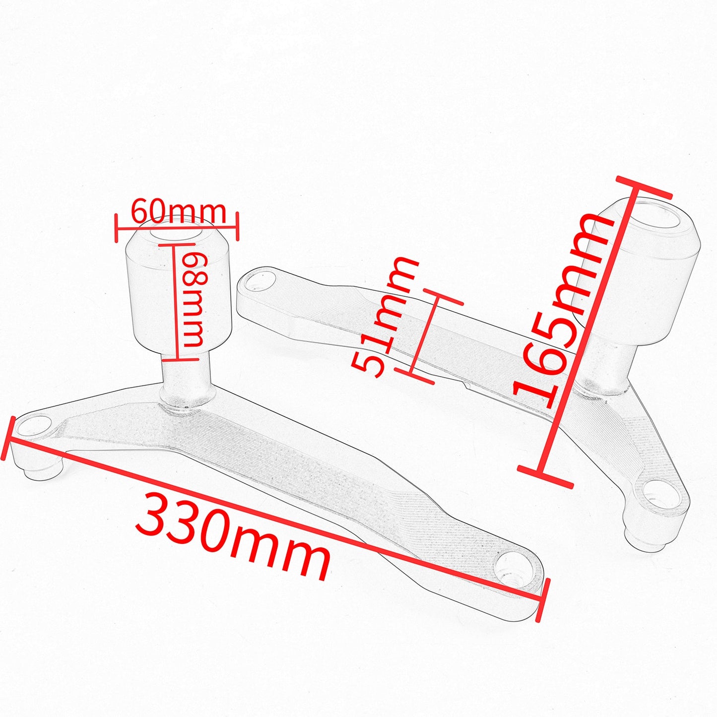 Wolfline For DUCATI Monster 950 MONSTER 937 2021 2022 Motorcycle Aluminum Falling Protection Frame Slider Fairing Guard Crash Pad Protector