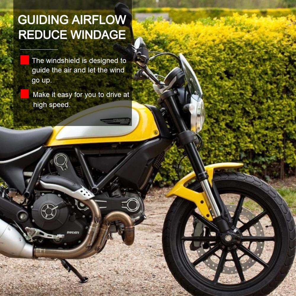 For Ducati Scrambler Deflector Windscreen Windshield Wind Shield Fly Screen 2021 2016 2017 2018 2019 2020 Motorcycle Accessories