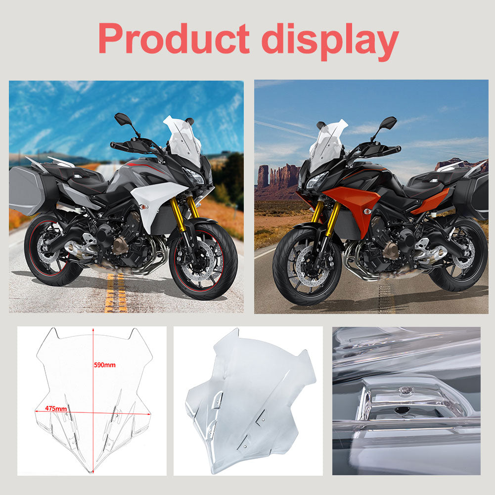 Wolfline For Yamaha MT09 Tracer 900 GT 2018 2019 2020 FJ09 Windshield Windscreen Wind Deflector Flyscreen Double Bubble MT FJ 09 Parts