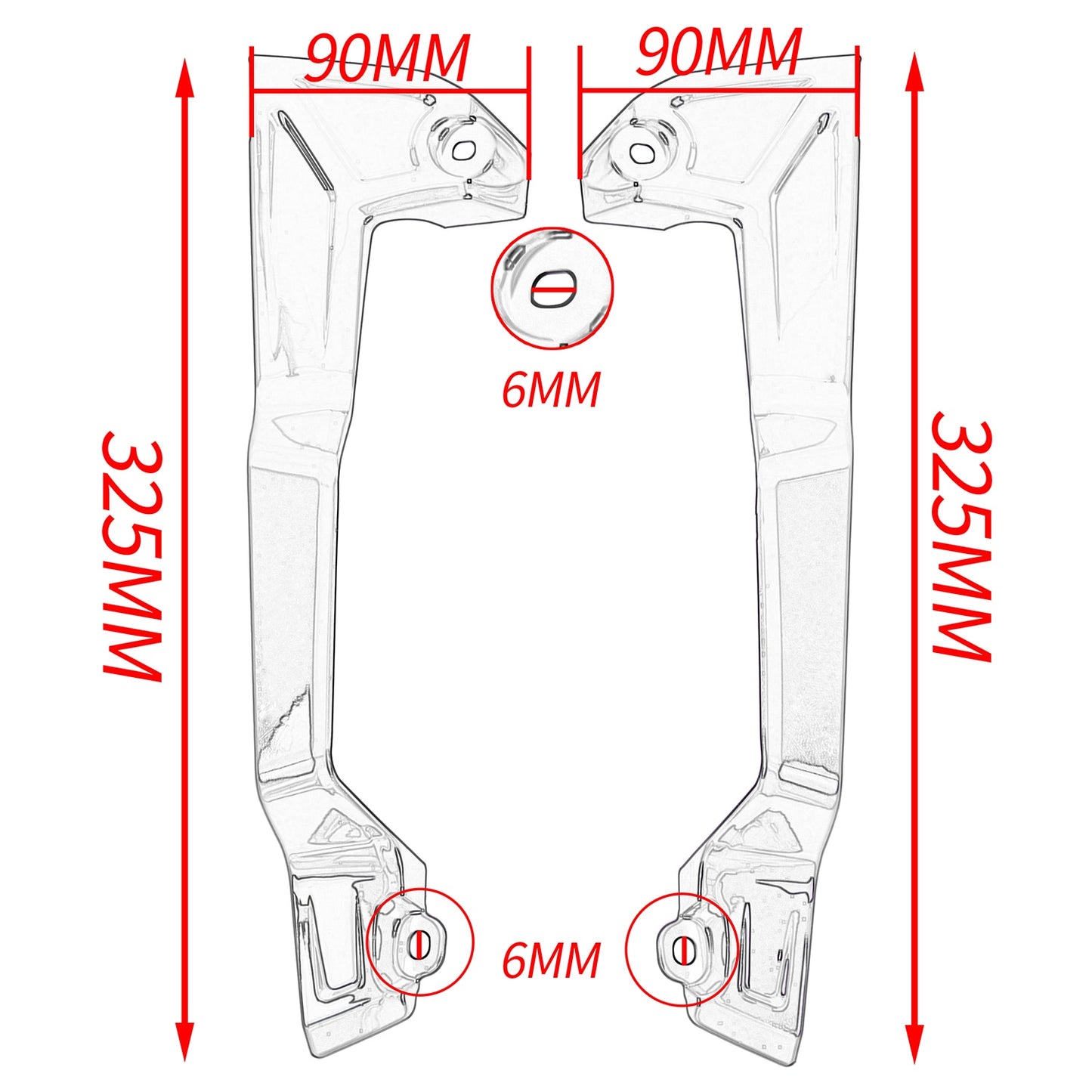 Wolfline For Yamaha Tracer 9 2021 2022 Motorcycle Rear Tail Passenger Seat Frame Side Cover Tracer9 Panel Fairing Protector Accessorie