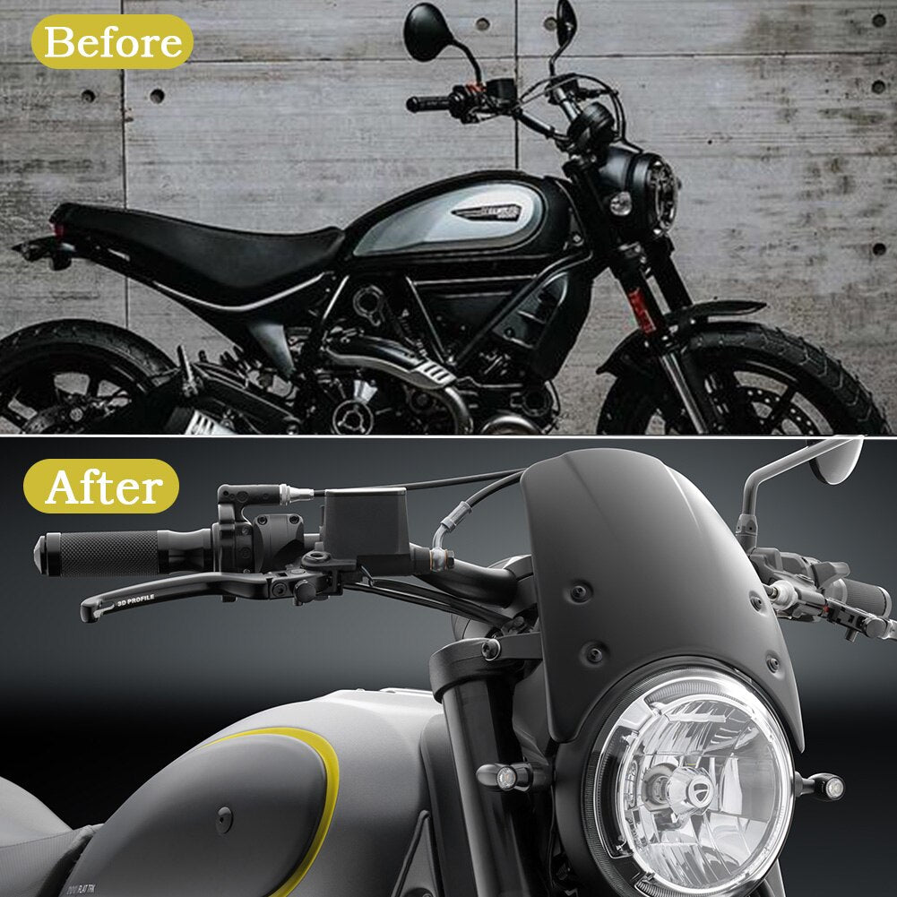 For Ducati Scrambler Deflector Windscreen Windshield Wind Shield Fly Screen 2021 2016 2017 2018 2019 2020 Motorcycle Accessories