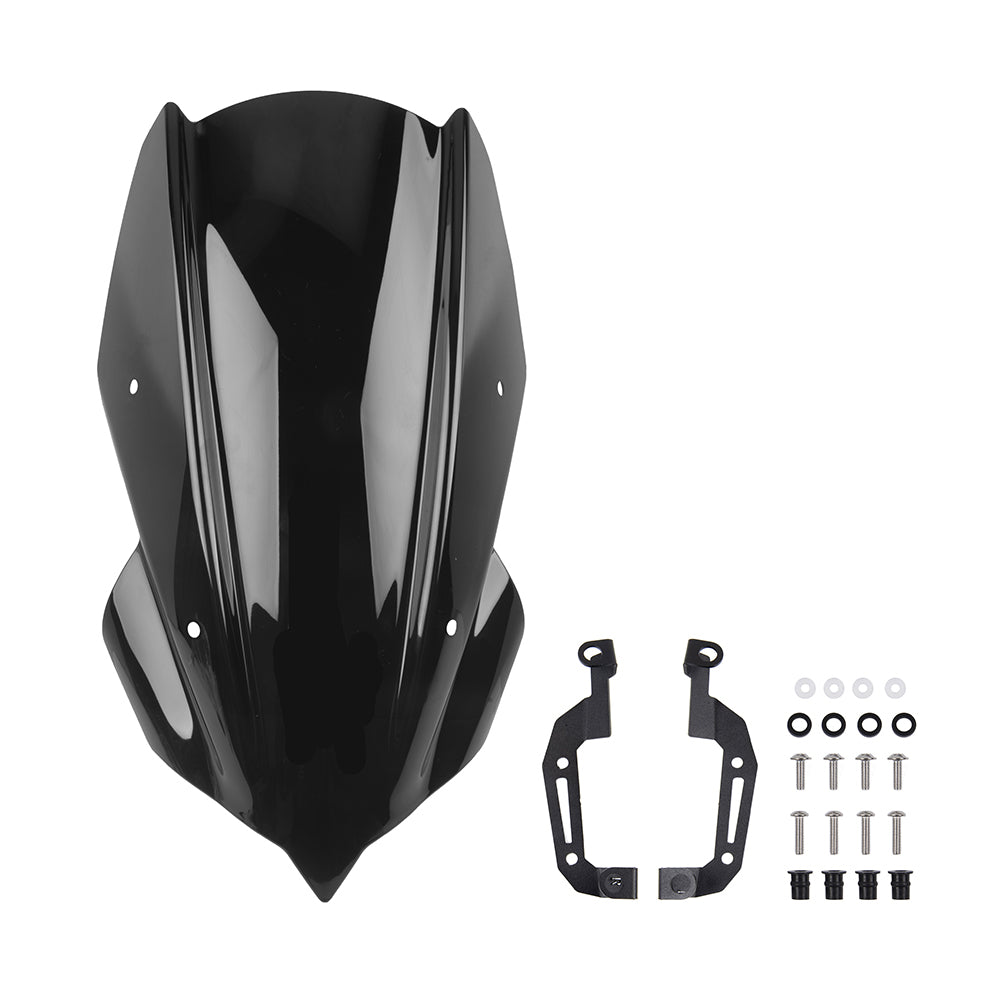 Wolfline Z250 Z400 Accessories Motorcycle Windshield Windscreen Wind Deflector Flyscreen Protector for 2019-2023 2021 2022 2020 Kawasaki Z 400 250