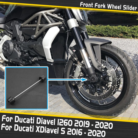 Wolfline Front Axle Fork Crash Slider For Ducati XDiavel S DIAVEL 1260 2016 17 18 2019 2020 Motorcycle Wheel Protector Falling Protection