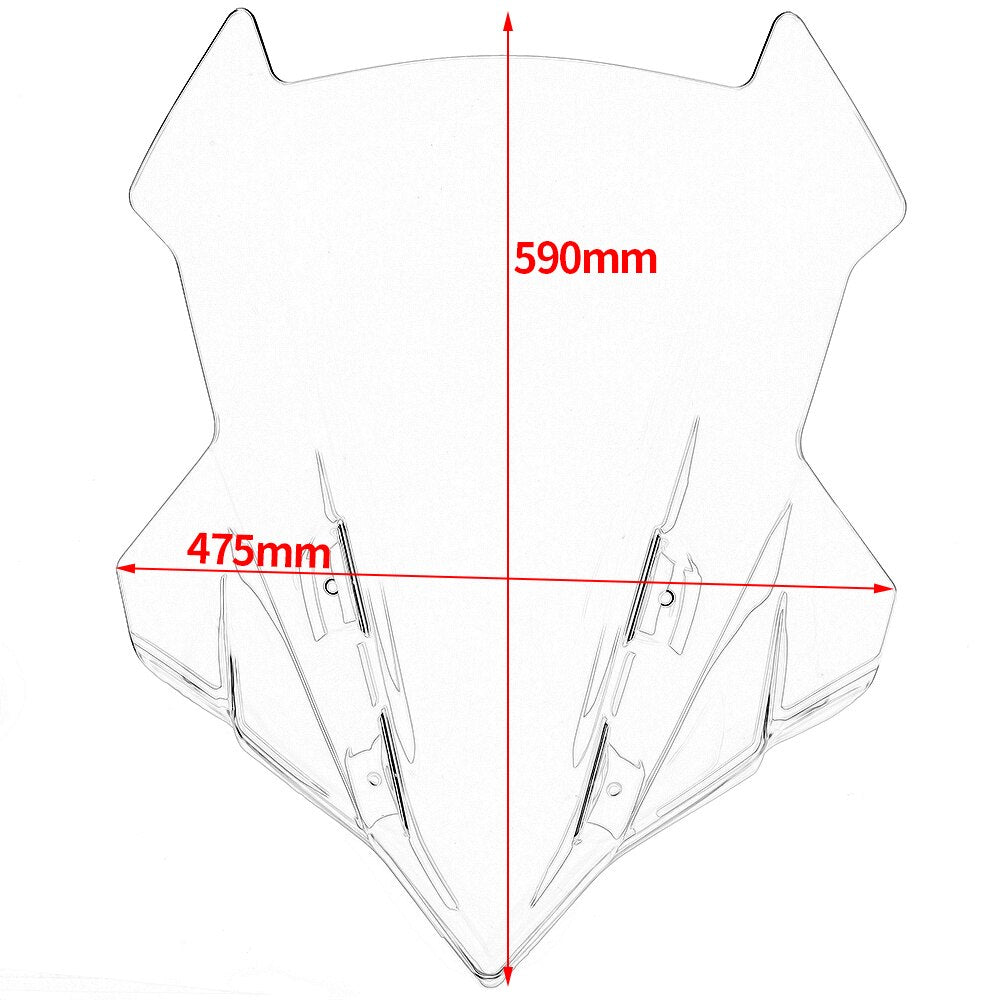 Wolfline For Yamaha MT09 Tracer 900 GT 2018 2019 2020 FJ09 Windshield Windscreen Wind Deflector Flyscreen Double Bubble MT FJ 09 Parts