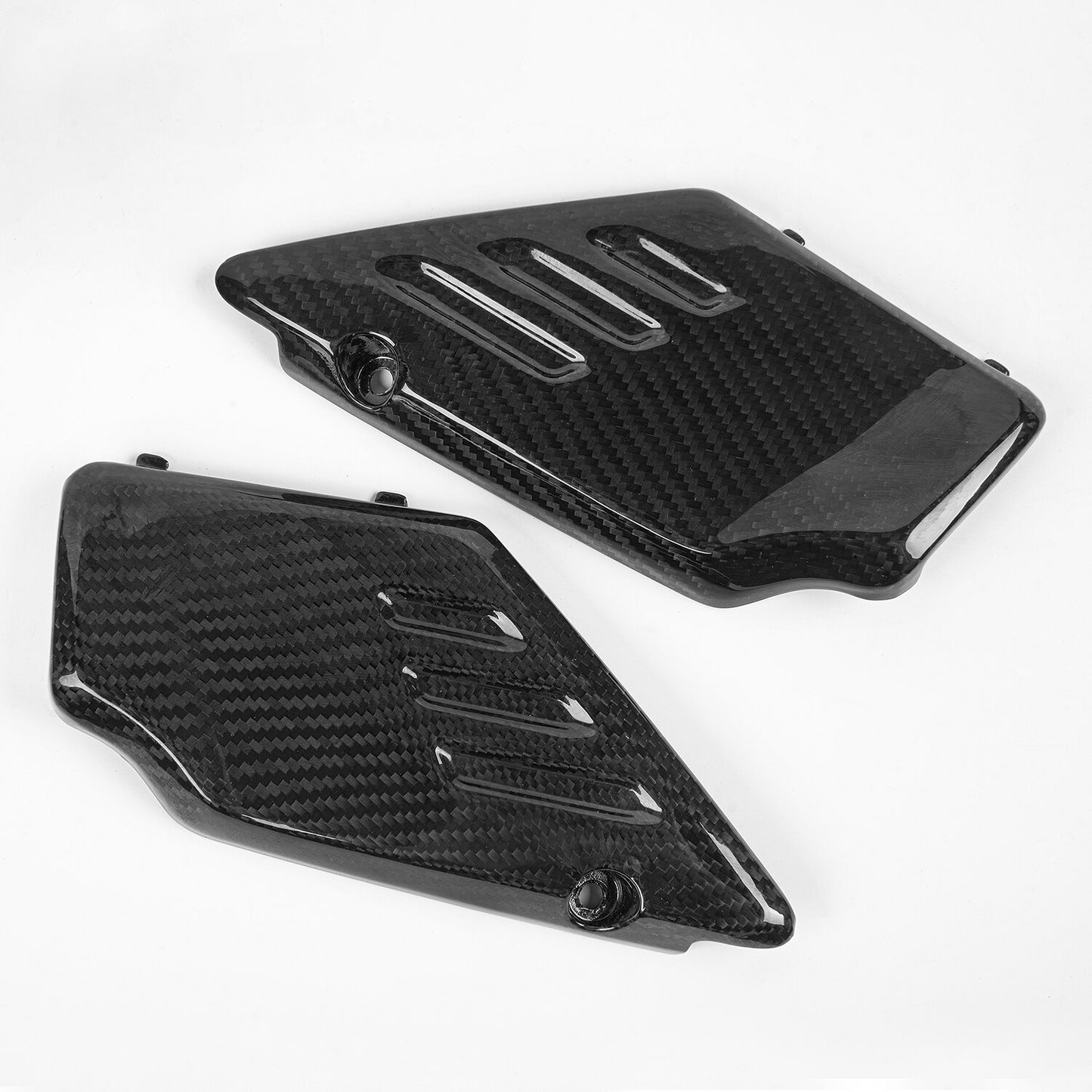Wolfline Motorcycle Accessories Front Frame Side Cover For Kawasaki Z650RS 2022 2023 Real Carbon Fiber Cowl Panel Trim Body Fairings