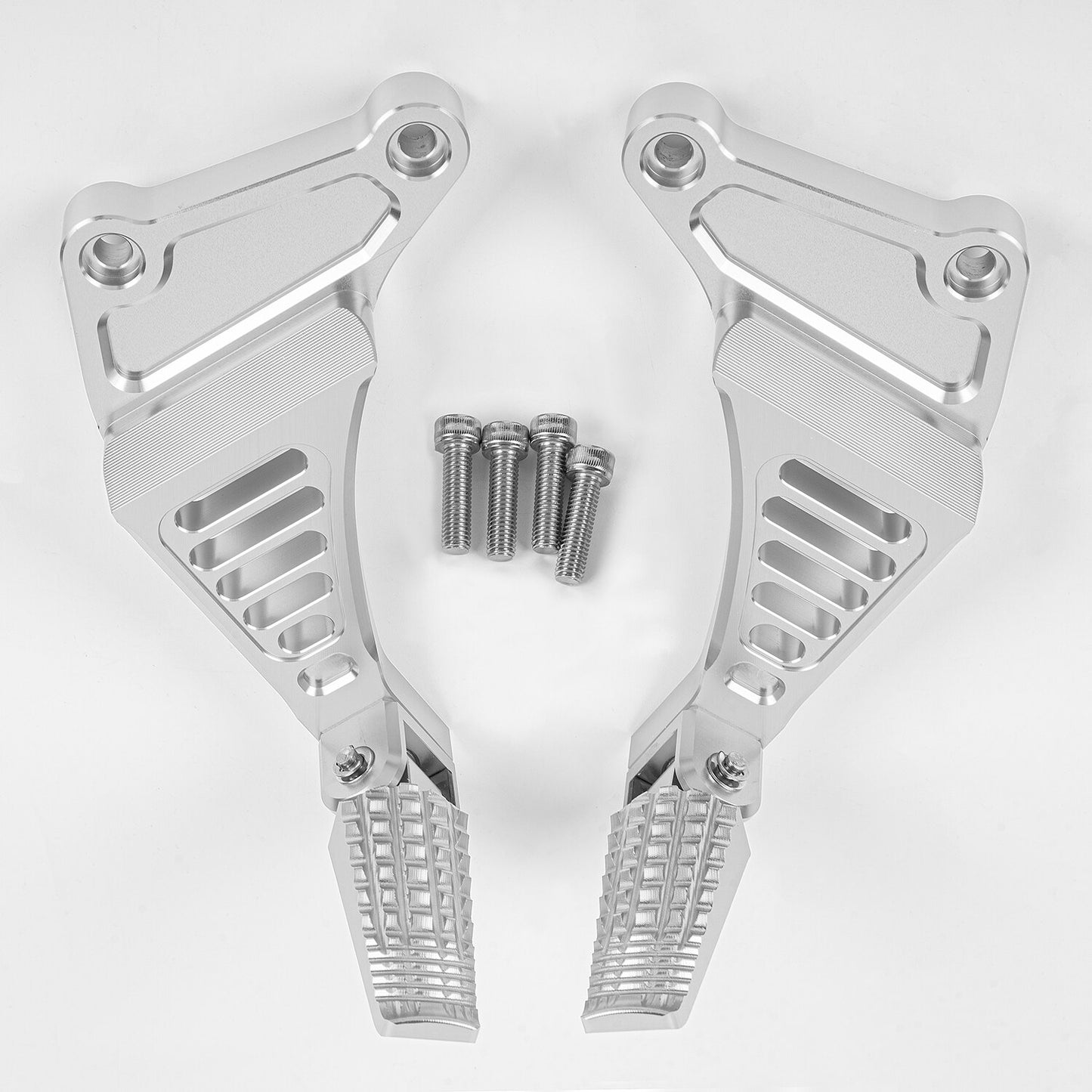 Wolfline Motorcycle Aluminum Alloy Rear Footpegs With Bracket For Kawasaki Z650RS 2022 2023 Rear Pedal Assembly Accessories