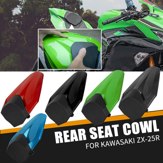 Motorcycle Carbon Fiber Rear Seat Cover Cowl Fairing Passenger Pillion For Kawasaki ZX-25R ZX 25R 2020 2021 ZX25R Accessories