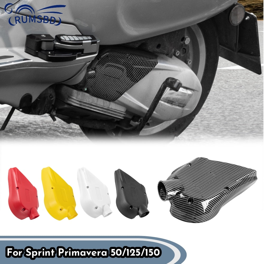 Wolfline Motorcycle Engine Cover Transmission Case Compound Box Guard For Vespa Sprint Primavera 50/125/150 2014-2021 Gearbox Shell Parts