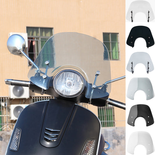 Wolfline Motorcycle LX 50 125 150 Windshield Air Wind Deflector Windscreen Dust Proof Protector for Piaggio Vespa GTS 250 300 Accessories