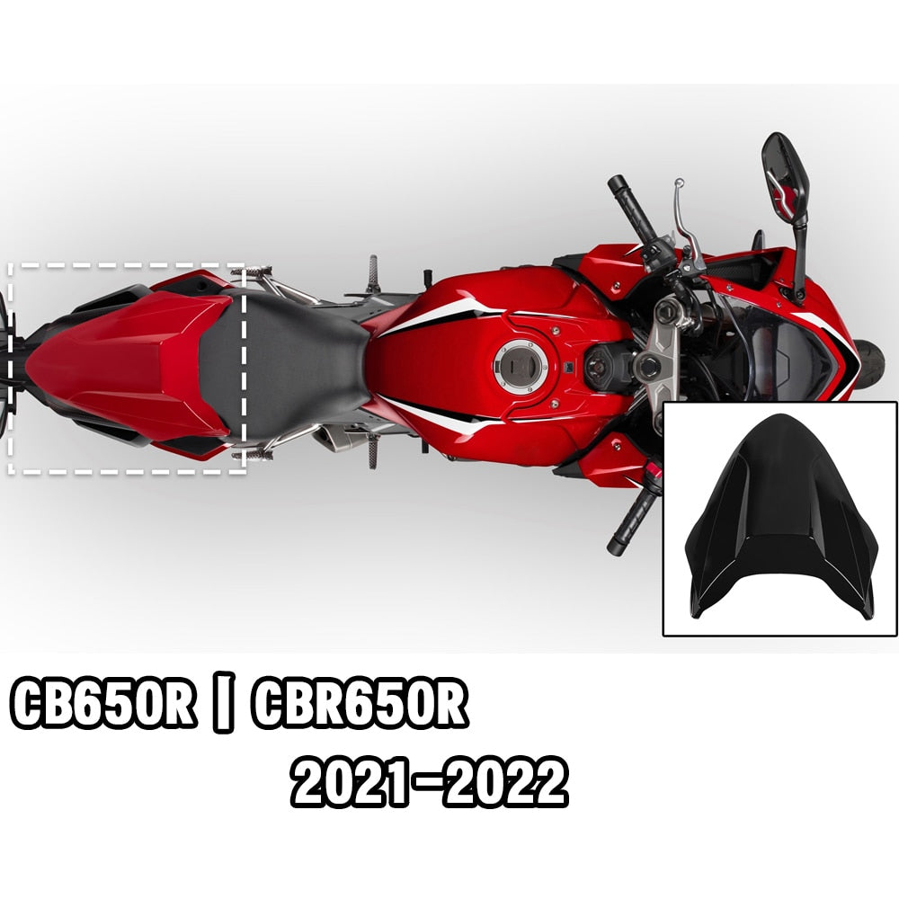 Motorcycle Seat Cover For Honda CB650R CBR650R 2021 2022 CB CBR 650R CB650 CBR650 650 R Rear Passenger Seat Cowl Hump Fairing