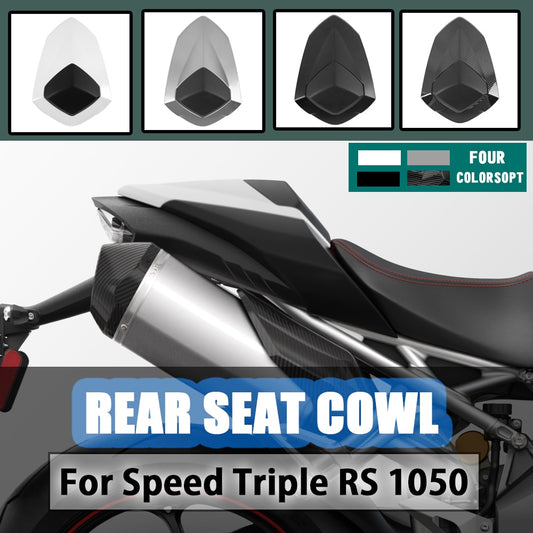 Motorcycle Seat Cover For Triumph Speed Triple RS 1050 RS1050 2018 2019 2020 2021 Rear Passenger Seat Cowl Hump Fairing