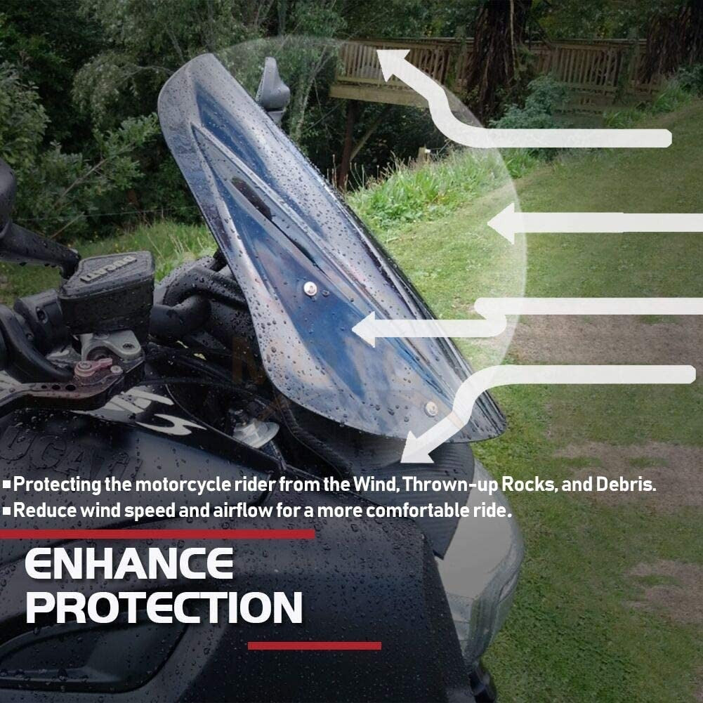 Motorcycle Touring Sport Windscreen Windshield Flyscreen Wind Deflector for Ducati Diavel 2014 2015 2016 2017 2018 Accessories