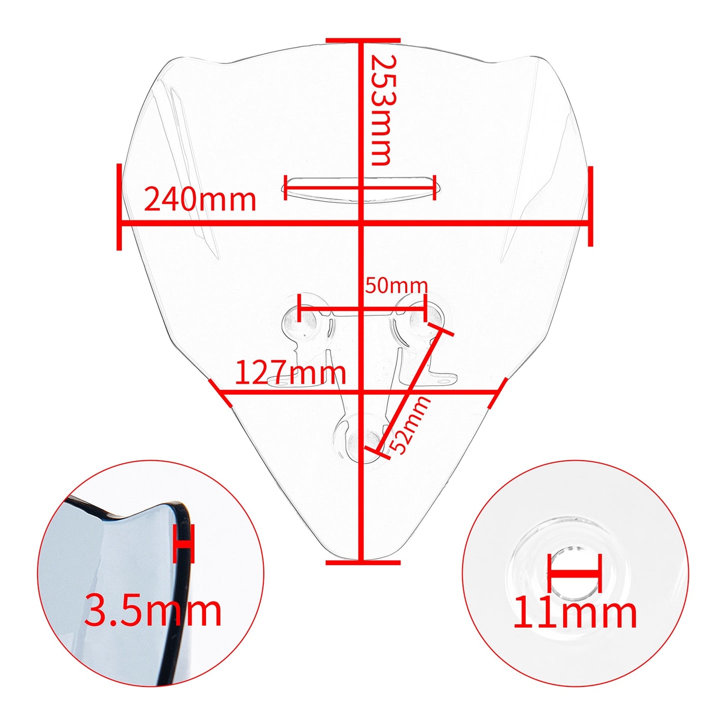 Motorcycle Windscreen Windshield Air Flow Deflector Visor For Ducati Streetfighter V4 V4S V4SP 2020-2022 Fairing Accessories