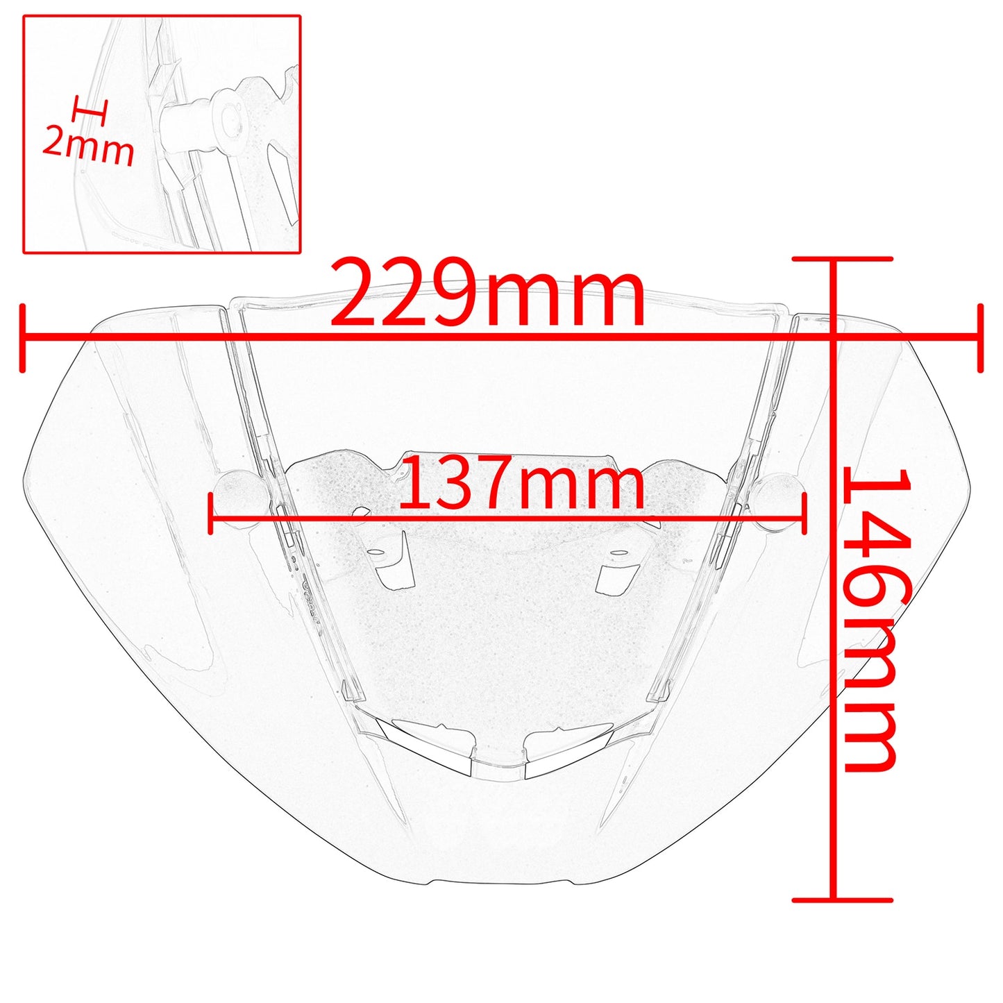 Motorcycle Windscreen Windshield Wind Air Flow Deflector Visor For Ducati Monster 937 950 2021 2022 Bracket Fairing Accessories