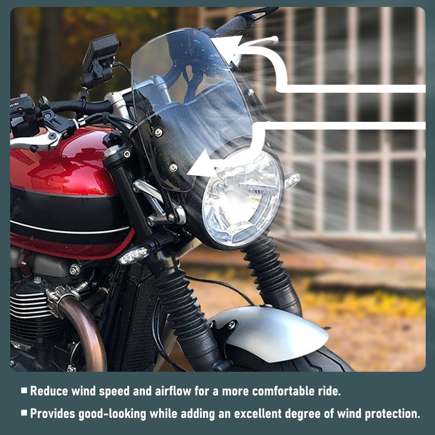 Motorcycle Windscreen Windshield Wind Air Flow Deflector With Bracket For Triumph Speed Street Twin 1200 2019 2020 Smoke