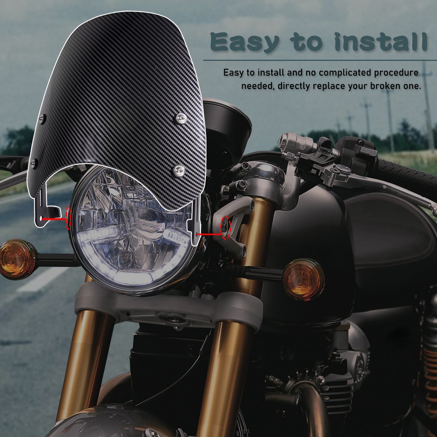 Motorcycle Windscreen Windshield Wind Air Flow Deflector With Bracket For Triumph Speed Street Twin 1200 2019 2020 Smoke