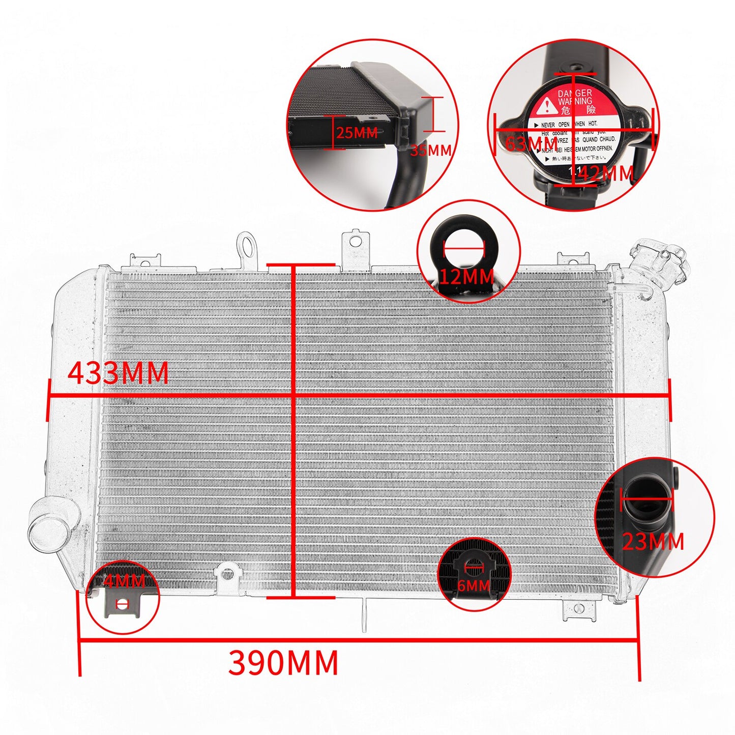 Wolfline Z900RS Engine Radiator Cooler Cooling System For Kawasaki Z900 RS 2018 2019 2020 2021 2022 2023 Aluminum Motorcycle Accessories