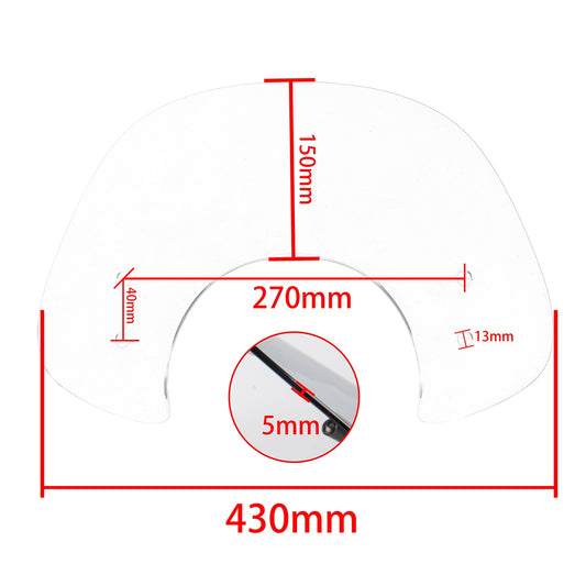 Windscreen Windshield Wind Air Flow Deflector Visor For Vespa Primavera 50 125 150 2017~2022 With Bracket Motorcycle Accessories