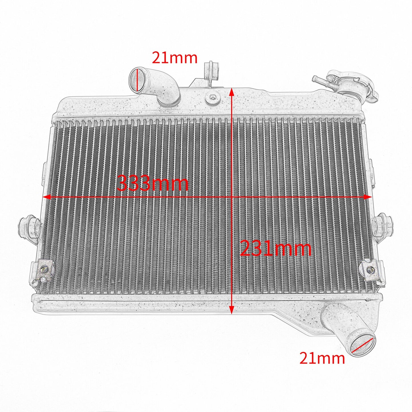 Wolfline YZFR7 Motorcycle Engine Radiator Guard Cooler Cooling Water Tank For Yamaha YZF-R7 YZF R7 2021 2022 2023 Accessories