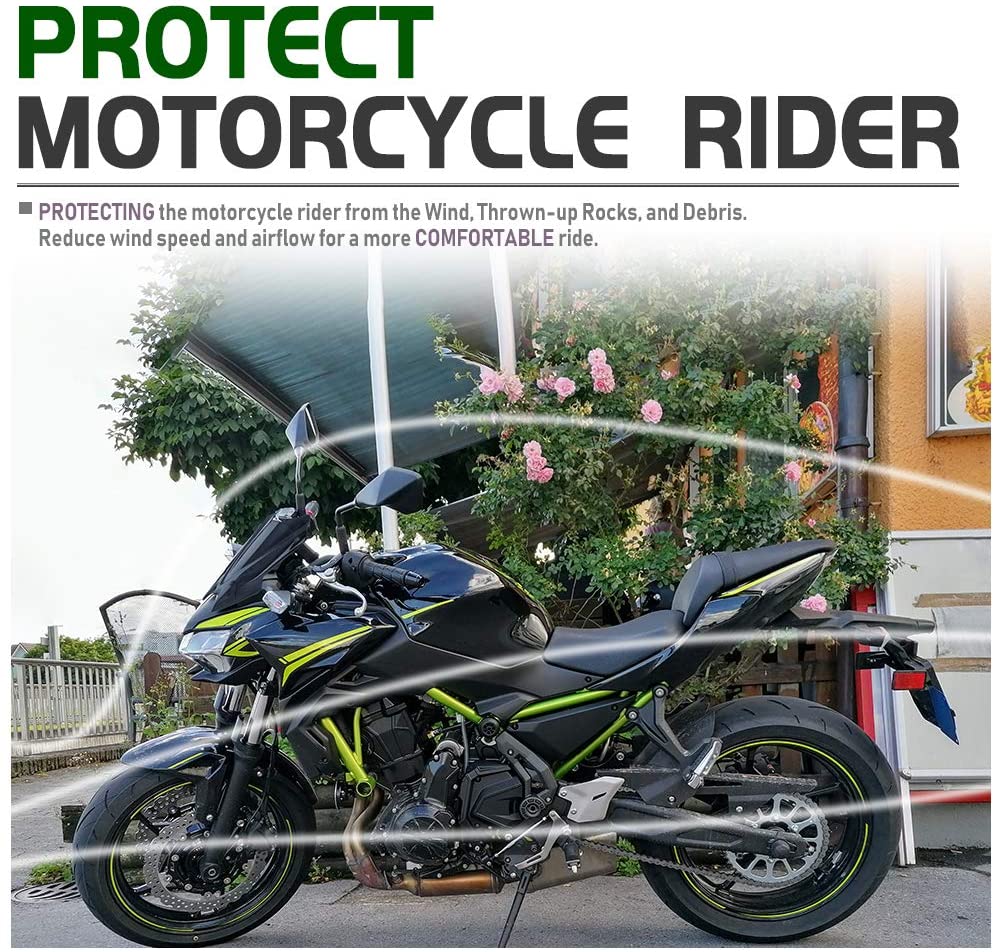 Z650 Windscreen Touring Windshield Flyscreen Airflow Wind Deflectors Visor for Kawasaki Z 650 2020 2021 2022 2023 Motorcycle